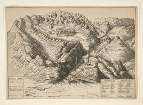 Wenceslaus Hollar, View of La Grande Chartreuse in the French Alps, 1649
