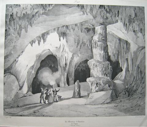 Nicolas Toussaint Charlet, Grottes d'Osselles: Les Orgues (Osselles Caves: The Organs), 1829