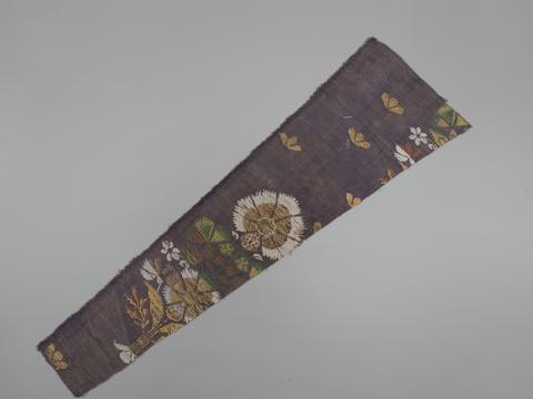 Unknown, Textile Fragment with Flowering Trees, 17th century