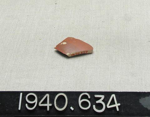Unknown, Red glazed sherd, 3rd century A.D.