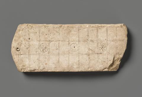 Unknown, Game board for Senet game, 1200–1085 B.C.