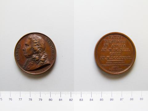 George III, King of Great Britain, Medal of Isaac Newton, 1819