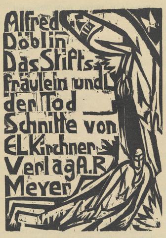 Ernst Ludwig Kirchner, Das Stiftsfraulein und der Tod (The Canoness and Death). Illustrations for a novel by Alfred Döblin, 1913