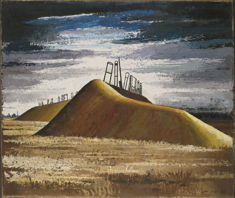 Jeffrey Smart, Landscape Painting, 1947