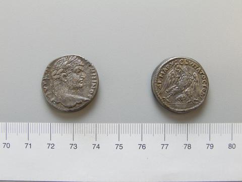 Caracalla, Roman Emperor, Tetradrachm of Caracalla, Roman Emperor from Damascus, 215–17