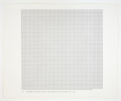Sol LeWitt, A Square for Each Day of the Seventies, from the portfolio Artifacts at the End of a Decade, 1980