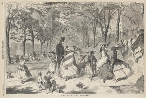 Winslow Homer, The Boston Common, from Harper's Weekly, May 22, 1858, 1858