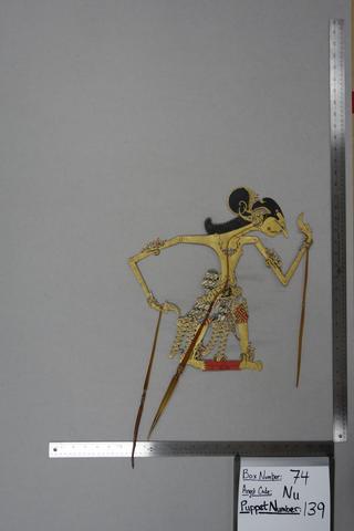 Ki Kertiwanda, Shadow Puppet (Wayang Kulit) of Poncowolo, from the set Kyai Nugroho, 1913