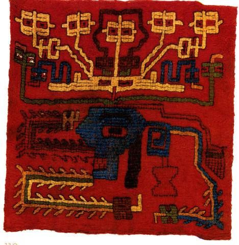 Unknown, Decorative Corner from a Ritual Cloth, A.D. 130–380