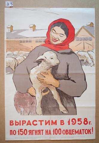 Aleksandra Sakharovskaya, Vyrastim v 1958 g. po 150 iagniat na 100 ovtsematok! (In 1958, We Will Raise 150 Lambs per 100 Ewes!), ca. 1958
