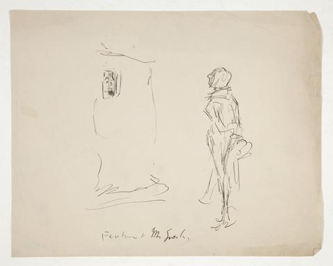 Edwin Austin Abbey, Preliminary sketch for Merry Wives of Windsor, ca. 1888/9