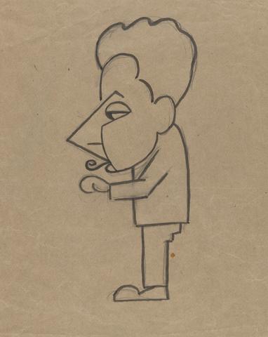 Richard Boix, Study for Caricature of Man Ray, 1920