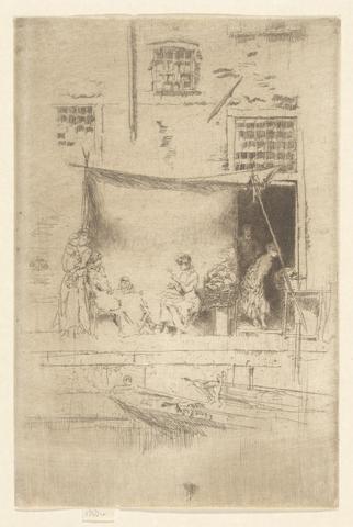 James McNeill Whistler, Fruit Stall, from the Second Venice Set ( A Set of Twenty-six Etchings), 1879–80