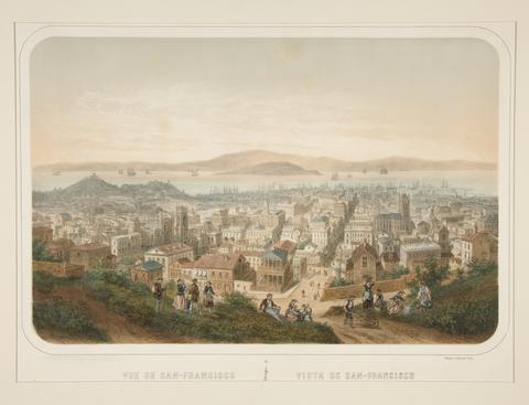Isidore Laurent Deroy, Vue de San-Francisco; Vista de San-Fransisco, ca. 1860