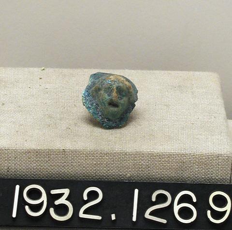 Unknown, Green-glazed head, ca. 113 B.C.–A.D. 256