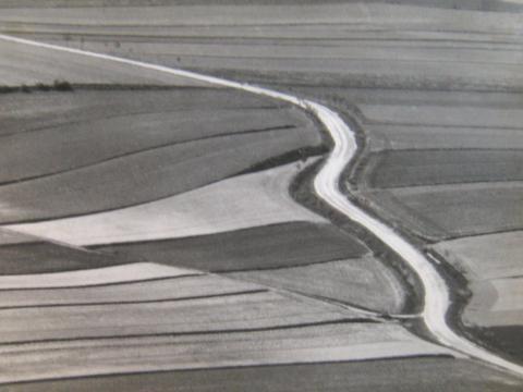 Josef Sudek, Abstract overhead view of tilled fields, 1930s