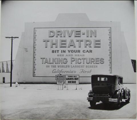 John Gutmann, Entrance, First Drive-in Theater, Los Angeles, 1935