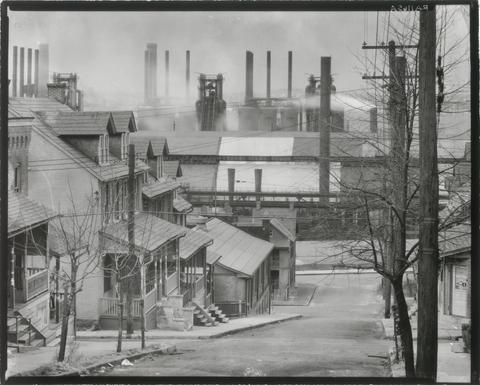 Walker Evans, Houses and Steel Mills, Bethlehem, Pennsylvania, 1935, printed 1971