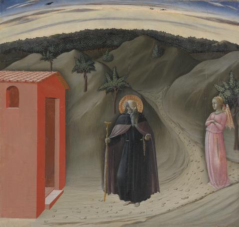 Master of the Osservanza Triptych, The Temptation of Saint Anthony Abbot, ca. 1435–40