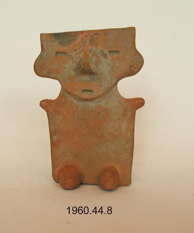 Unknown, Seated slab figure, 900–100 B.C.