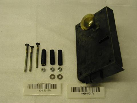 Unknown, Door lock and key, 1750–1800