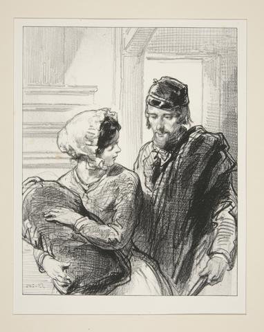 Paul Gavarni, Sur ma parole! monsieur John.. des moustaches! ..., 1853