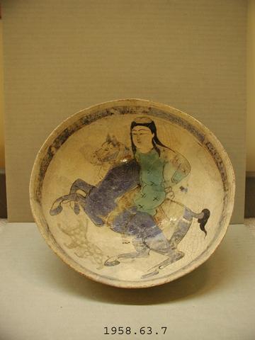 Unknown, Bowl with Man on Horseback, 12th–13th century