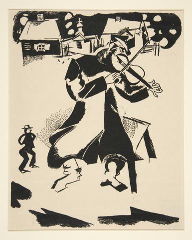 Marc Chagall, The Village Fiddler, ca. 1917–1920