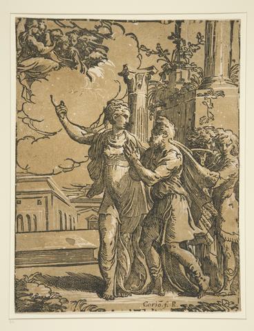 Antonio da Trento, Augustus and the Tiburtine Sibyl, 1527–30
