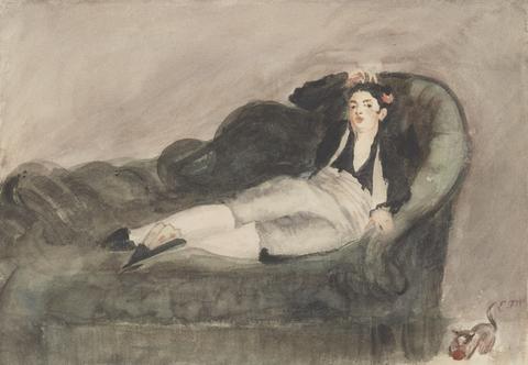 Édouard Manet, Copy of Reclining Young Woman in Spanish Costume, 1862