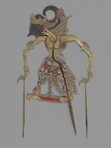 Unknown, Shadow Puppets (Wayang Kulit) of Gatotkatja and Lakshmana, early 20th century