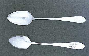 James Parmele, Two tablespoons, ca. 1795