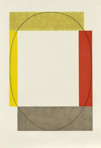 Robert Mangold, X, from Two Aquatints (Frames), 1985