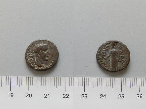 Tiberius, Emperor of Rome, Coin of Tiberius, Emperor of Rome from Apollonoshieron, 14–27