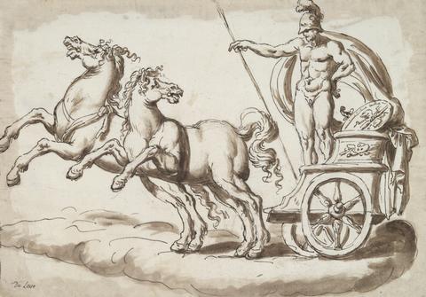 Unknown, Mars in a Chariot Drawn by Two Horses, n.d.