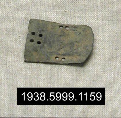 Unknown, Single armor fragment (E1); iron buckle from Halebiyeh, ca. 323 B.C.–A.D. 256
