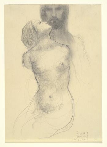 Kahlil Gibran, Woman and Head of Christ, 1921