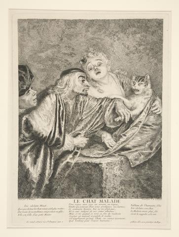 Jean-Étienne Liotard, Le chat malade (The Sick Cat), 1731–37