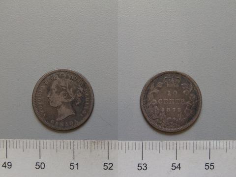 Victoria, Queen of Great Britain, 10 Cents from Heaton with Victoria, Queen of Great Britain, 1872
