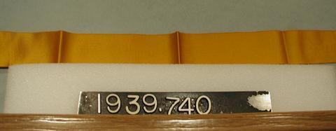 Unknown, Length of satin ribbon, 1800–1900