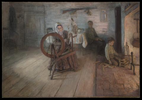 Henry Ossawa Tanner, Spinning By Firelight--The Boyhood of George Washington Gray, 1894