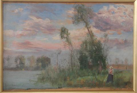 Sir David Murray, Landscape with Figure, 1886