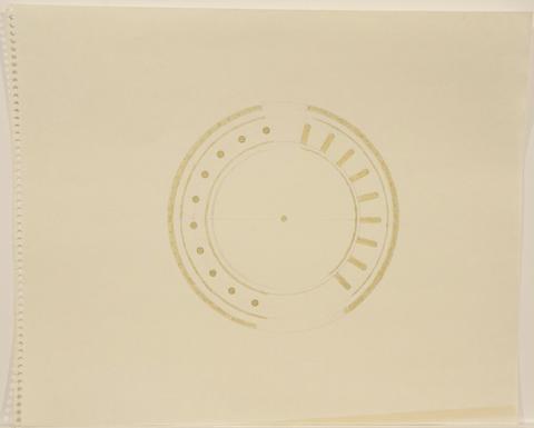 Justin Terzi, Design for a plate, ca. 1990