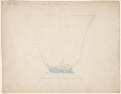 Charlotte D. Bone, Drawing for Arthur Stone Bowl (recto); Extensive contruction notes and illustrations (verso), 20th century