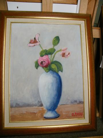 Ottone Rosai, Vaso di rose, 1955