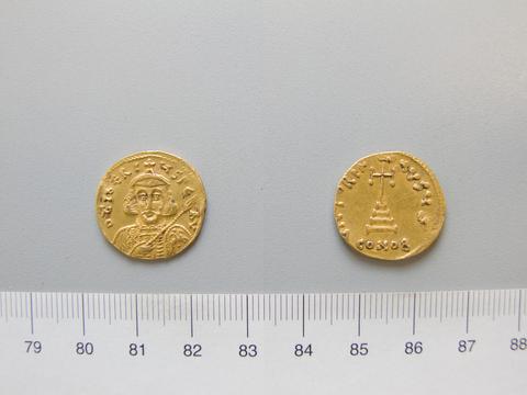 Tiberius III, Emperor of the Byzantine Empire, Solidus of Tiberius III, Emperor of the Byzantine Empire, 698–705