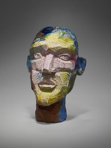 Michael Lucero, Untitled (Turtle Face Head), 1982
