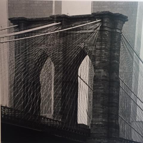 Richard Blair, Brooklyn Bridge and the World Trade Center, 1984
