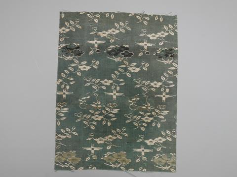 Unknown, Textile Fragment with Flowering Prunus, 1615–1868