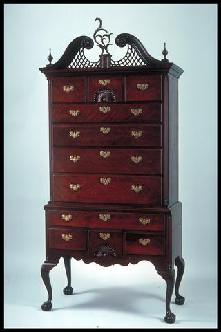 Eliphalet Chapin, High chest of drawers, possibly 1790